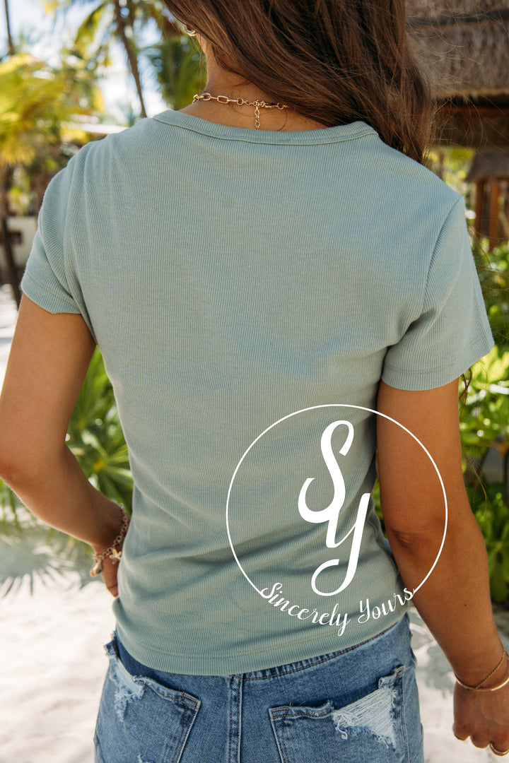 Second Nature Top - Sage Green
