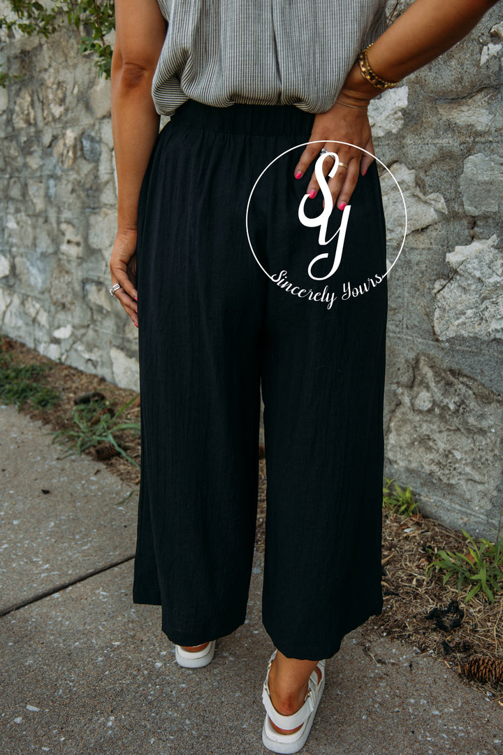 London Landscape Pants- Black