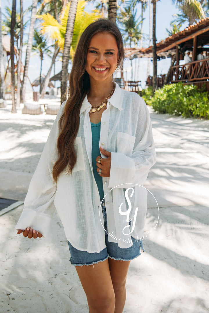 Ocean Feels Top- White