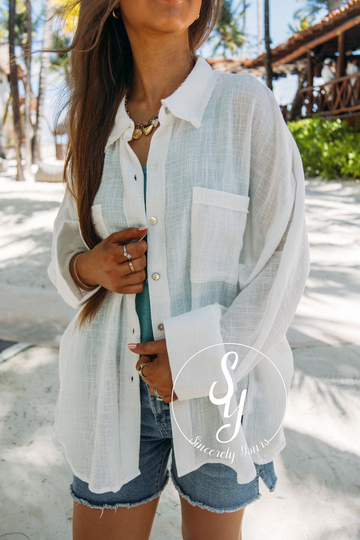 Ocean Feels Top- White