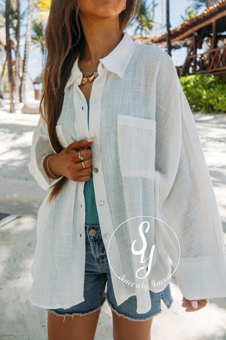 Ocean Feels Top- White