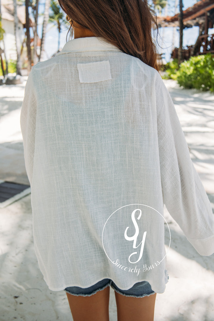 Ocean Feels Top- White