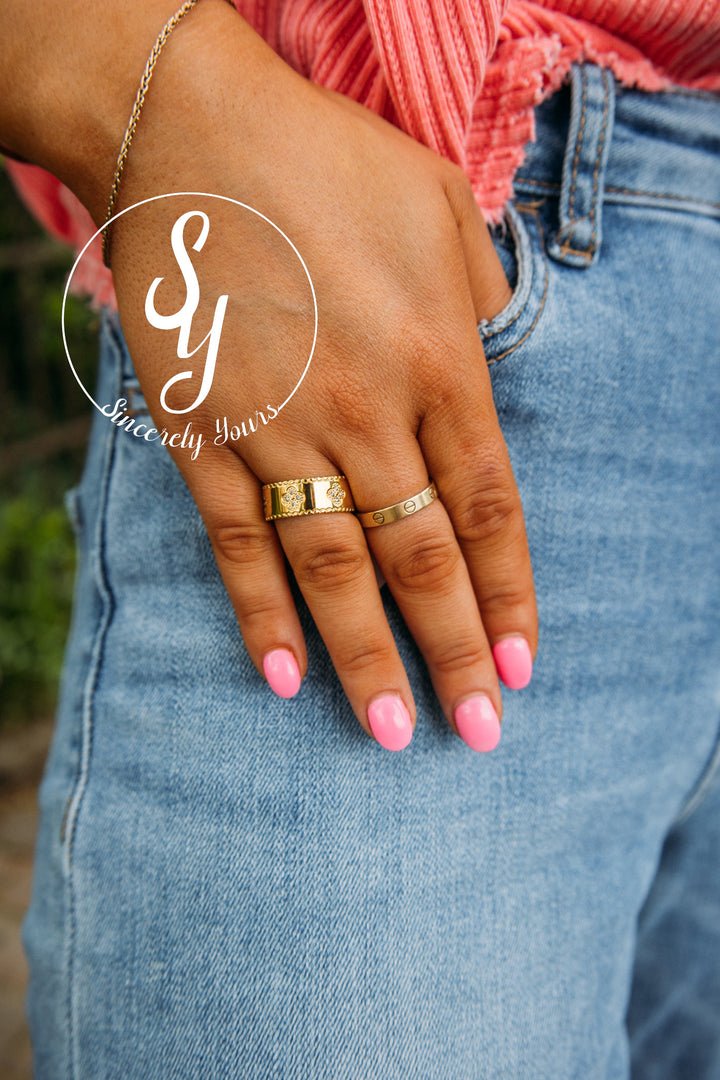 Sahira: Gracie Cz Clover Ring