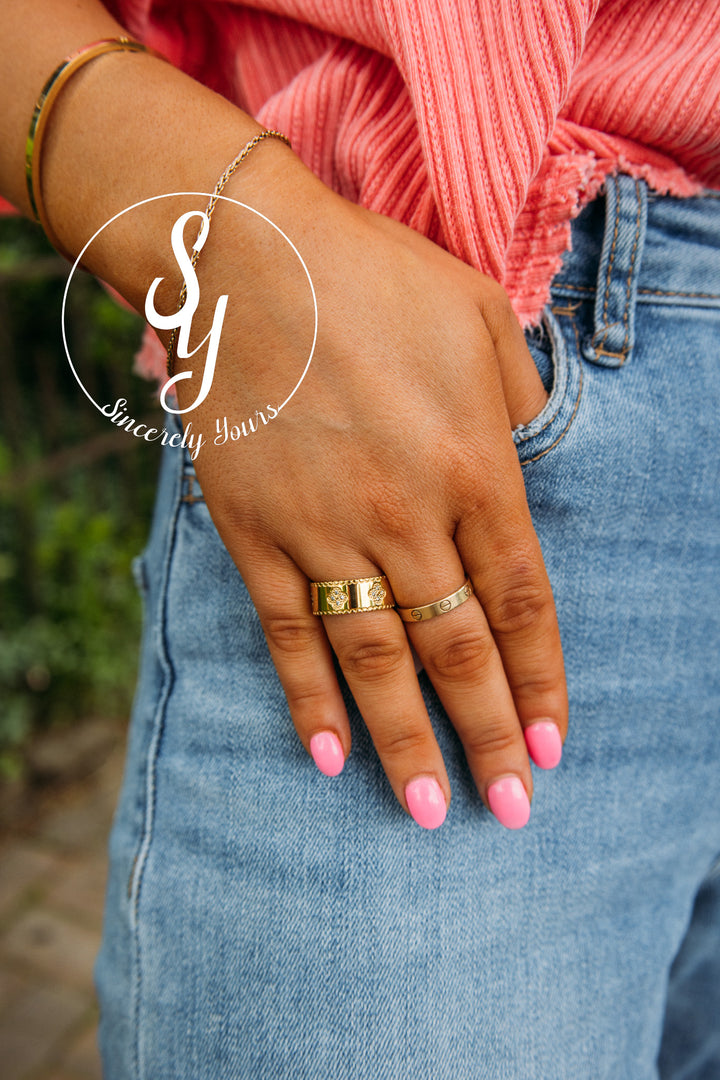 Sahira: Gracie Cz Clover Ring
