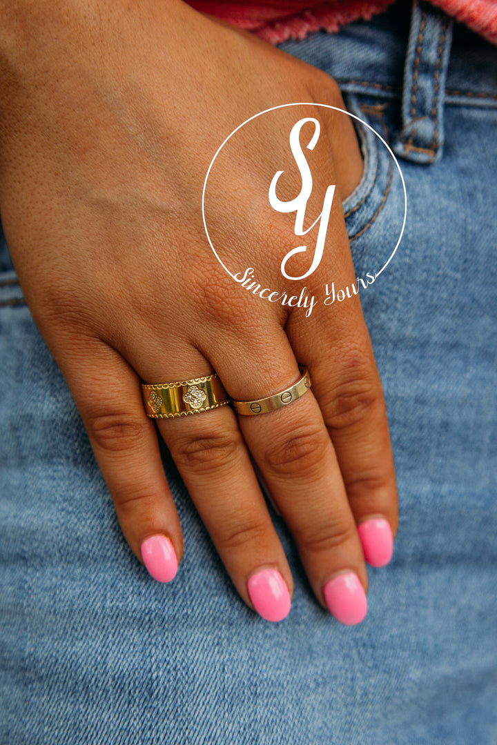 Sahira: Gracie Cz Clover Ring