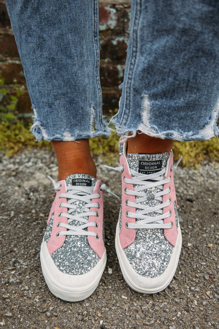 Vintage Havana Ilana Silver Glitter