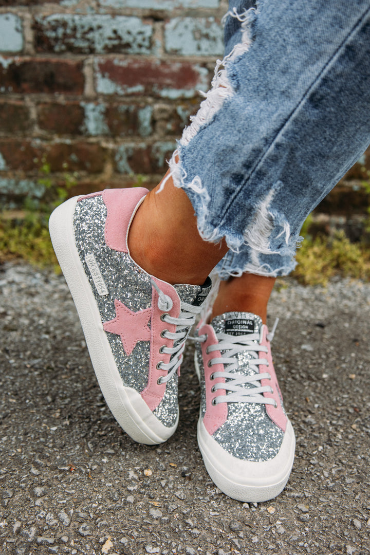 Vintage Havana Ilana Silver Glitter