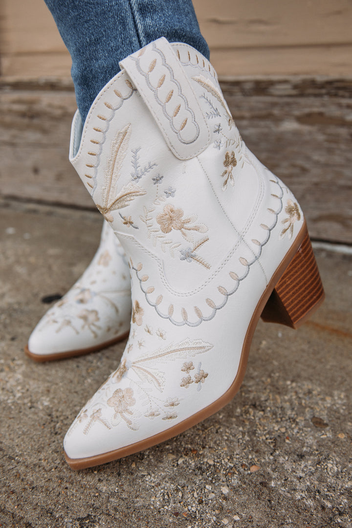 Houston Booties - White