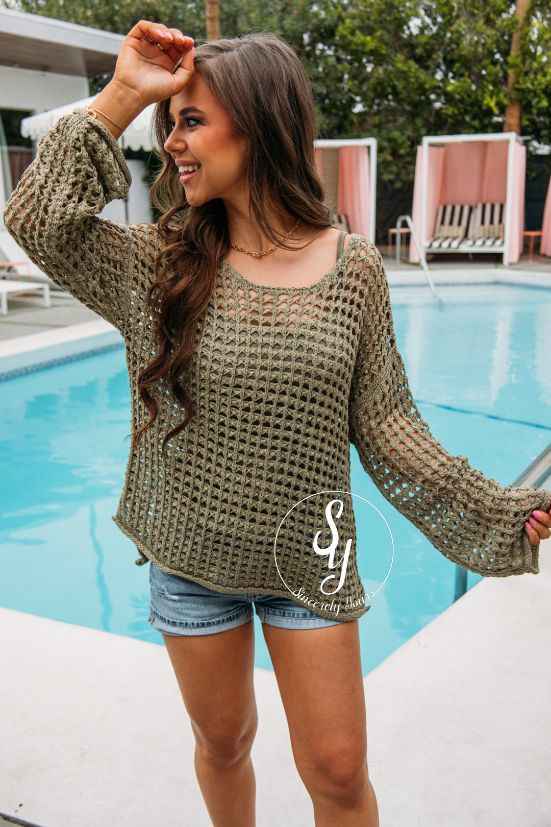 Either Way Sweater - Light Olive