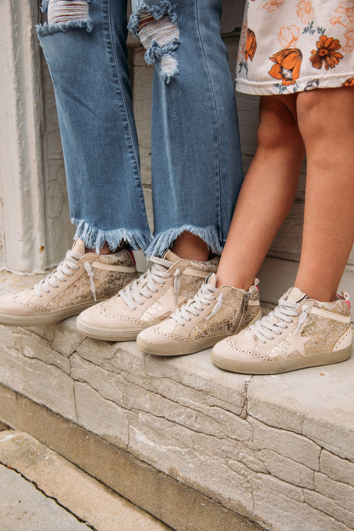 Paulina Gold Snake Toddler Shoes