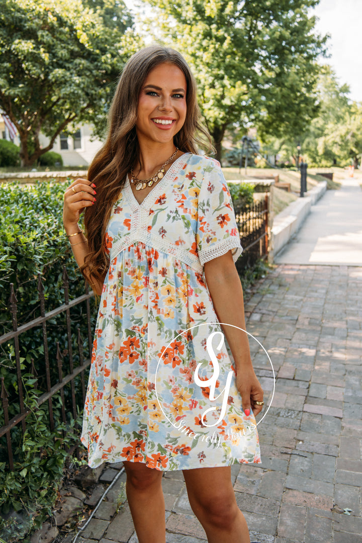 Lila Dress - Coral Mix