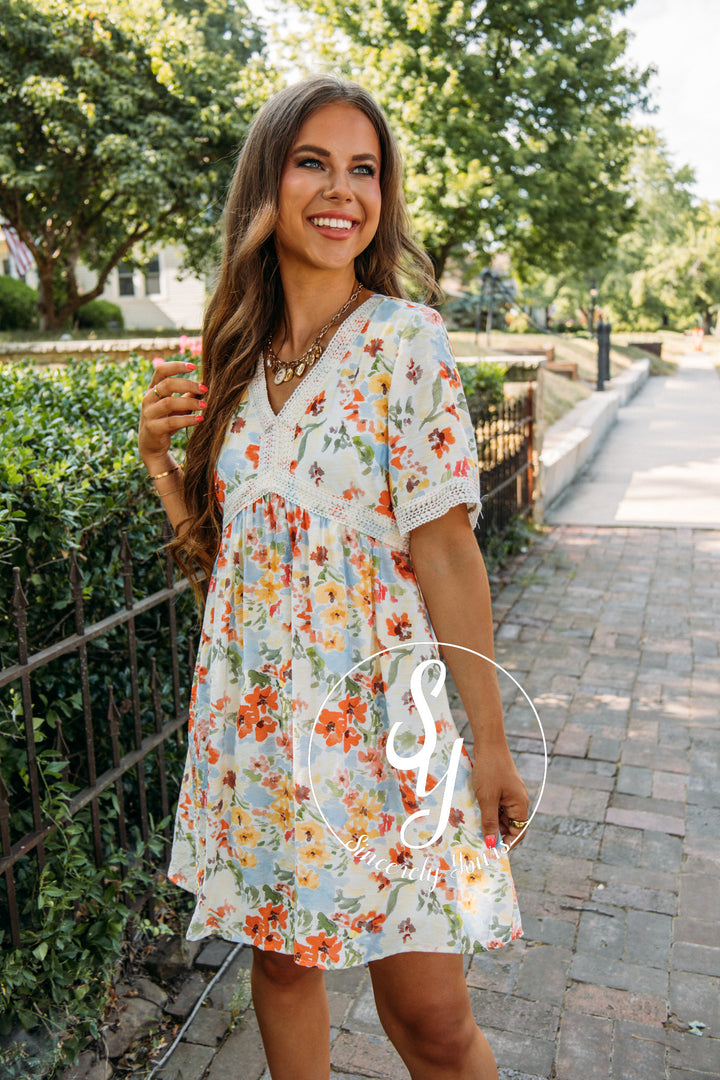 Lila Dress - Coral Mix