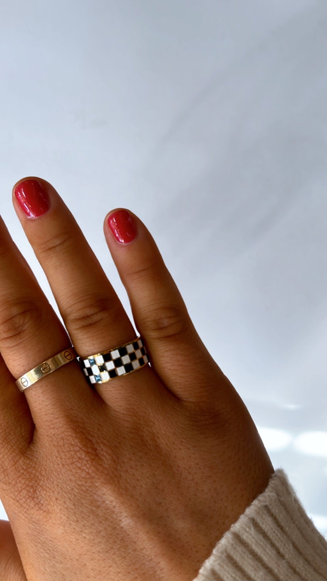 Audrey Checkerboard Ring