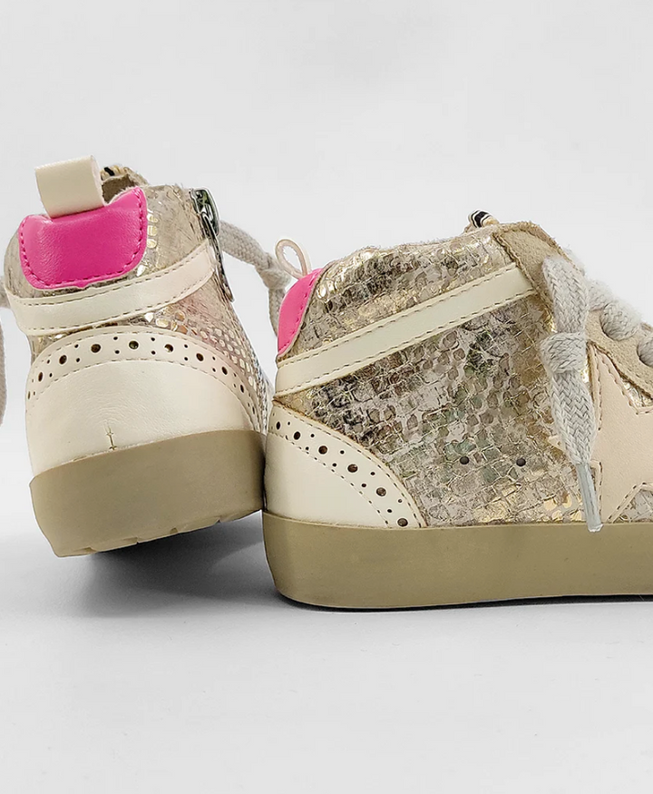 Paulina Gold Snake Toddler Shoes