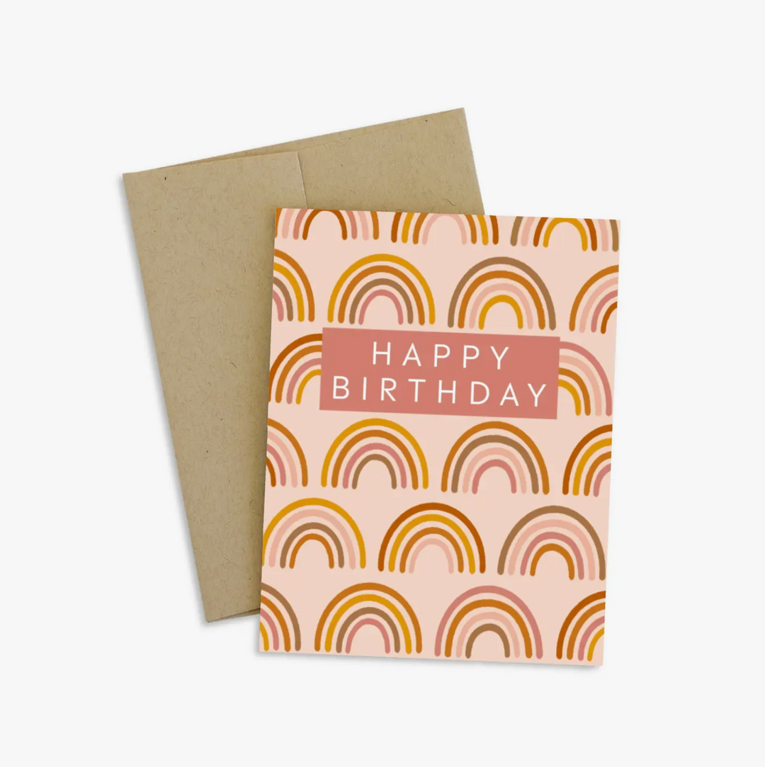 Rainbow Happy Birthday Greeting Card