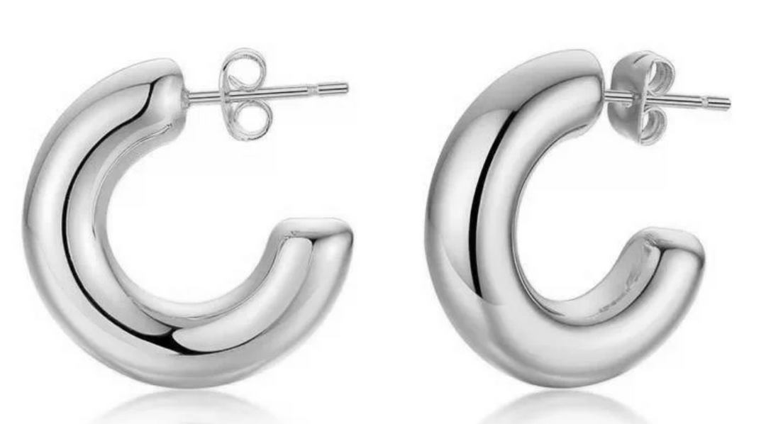 Chloe Mini Hoop -Silver
