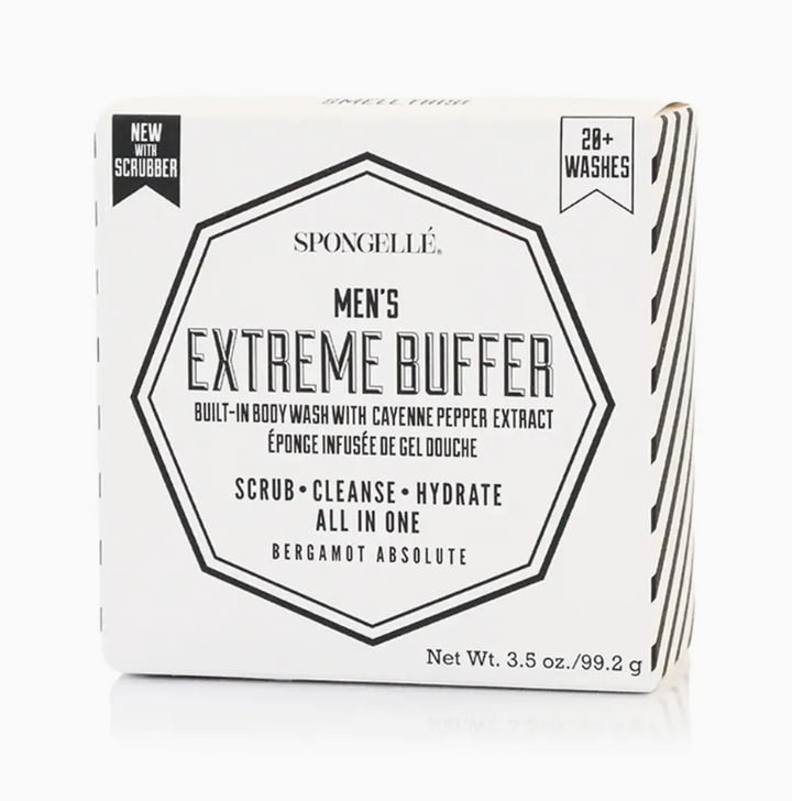 Spongelle:  Men’s Extreme Buffer with Black Scrubber