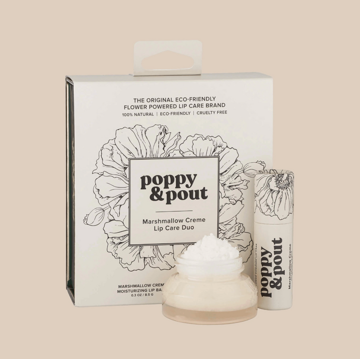Poppy & Pout: Lip Care Duo, Marshmallow Creme