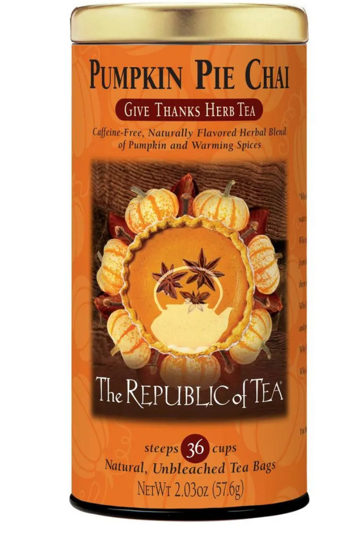 Pumpkin Pie Chai Herbal Tea Bags