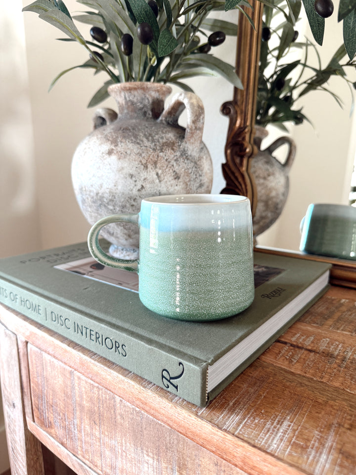 Mineral Sage Reactive Glaze Mug 14oz