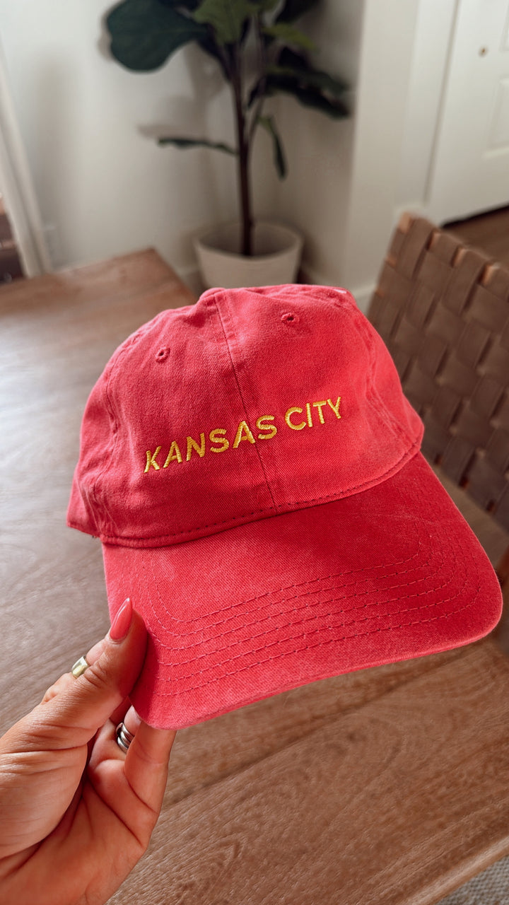 Kansas City Red Embroidered Hat