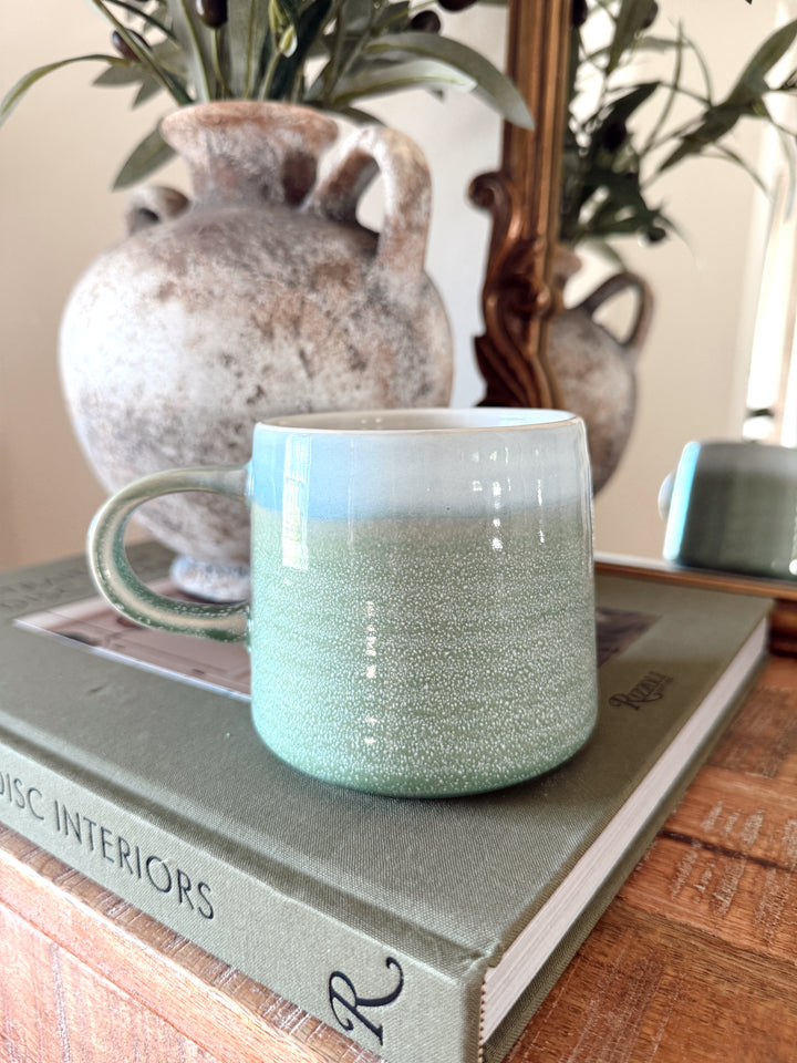 Mineral Sage Reactive Glaze Mug 14oz