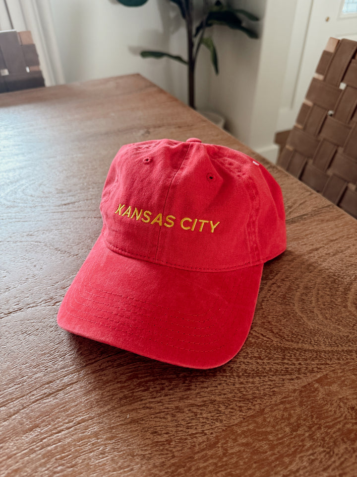 Kansas City Red Embroidered Hat