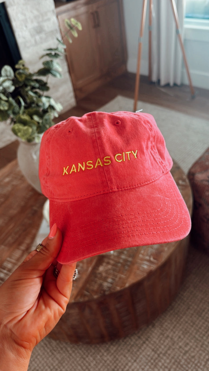 Kansas City Red Embroidered Hat