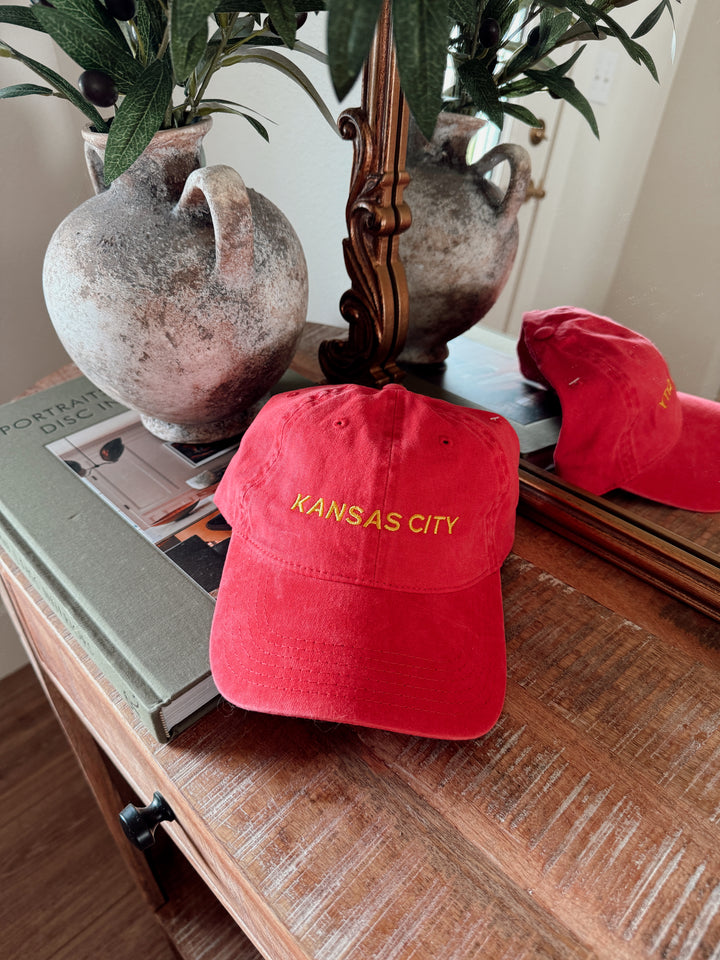 Kansas City Red Embroidered Hat