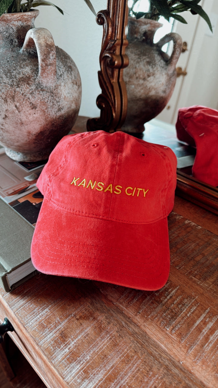 Kansas City Red Embroidered Hat