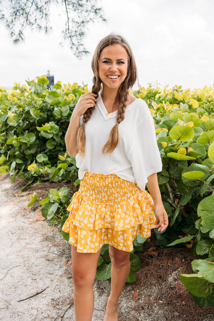 Sunday Funday Skort- Yellow