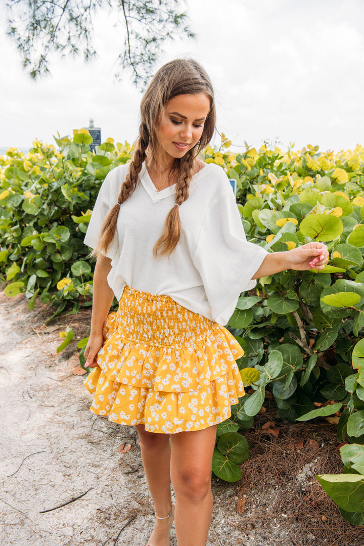 Sunday Funday Skort- Yellow