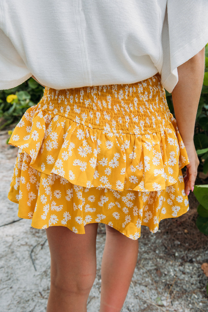 Sunday Funday Skort- Yellow