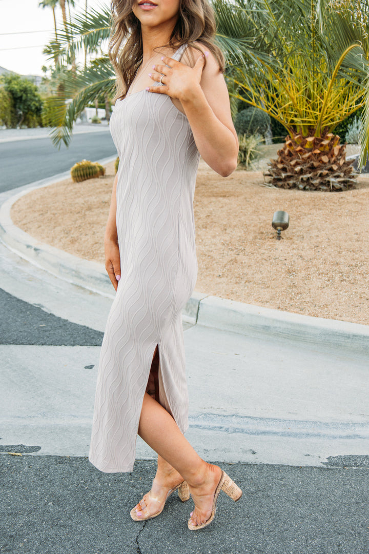 Romantic Bliss Dress -Taupe