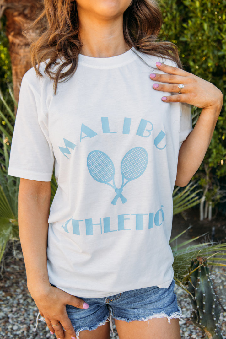 Malibu Athletics Top - White Blue