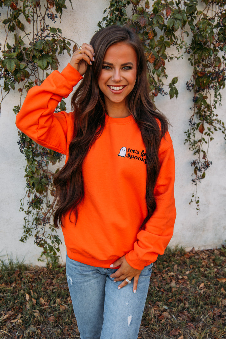 Let's Get Spooky Embroidered Crewneck