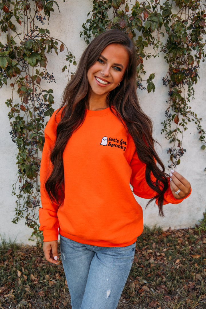 Let's Get Spooky Embroidered Crewneck