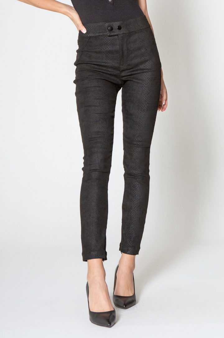 Nina Dear John Black Snake Pants