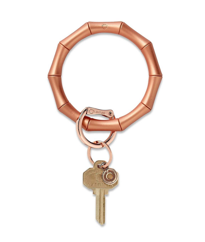 Silicone Bamboo Big O Key Ring