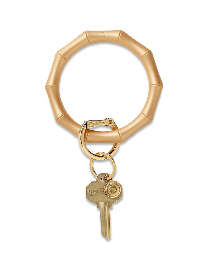Silicone Bamboo Big O Key Ring