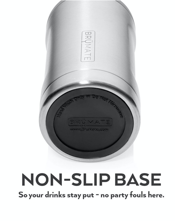 BruMate: HOPSULATOR BOTT'L | MATTE GRAY (12OZ BOTTLES)