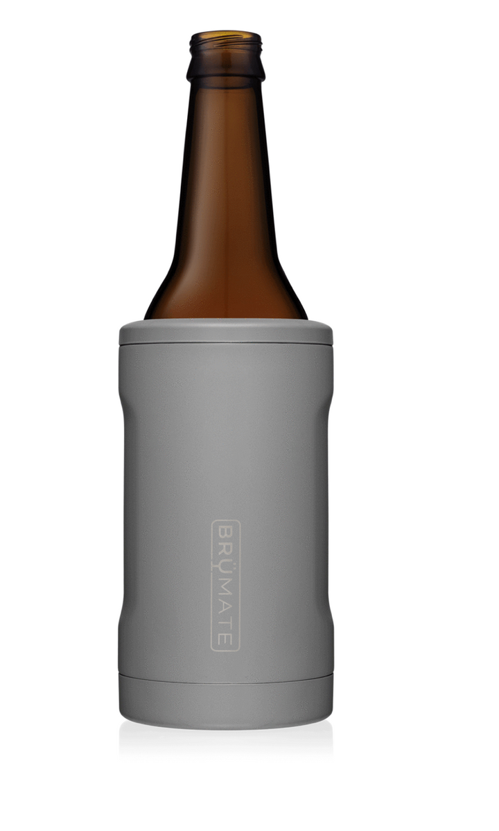 BruMate: HOPSULATOR BOTT'L | MATTE GRAY (12OZ BOTTLES)