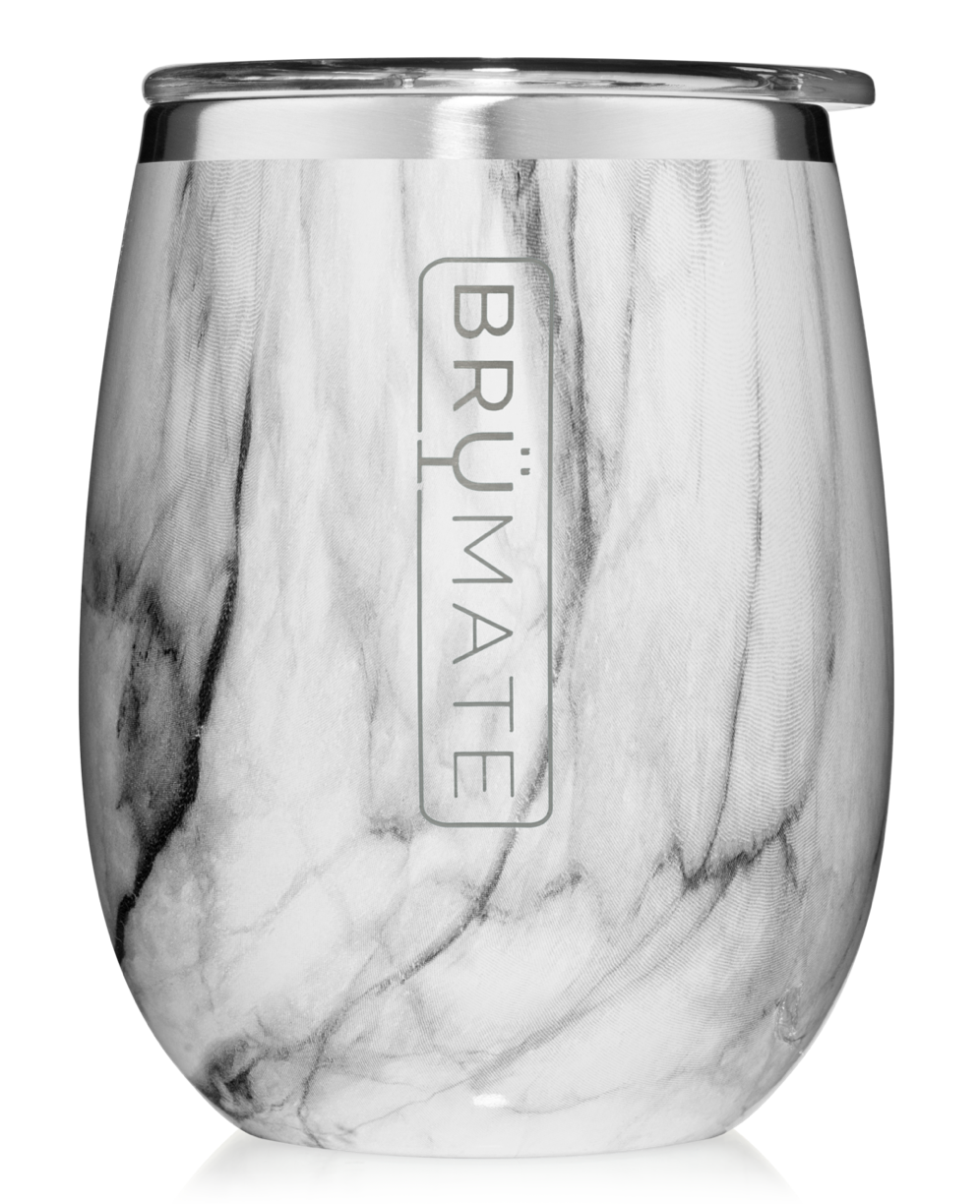 BruMate Uncork'd XL 14 oz. Wine Tumbler-Carrara