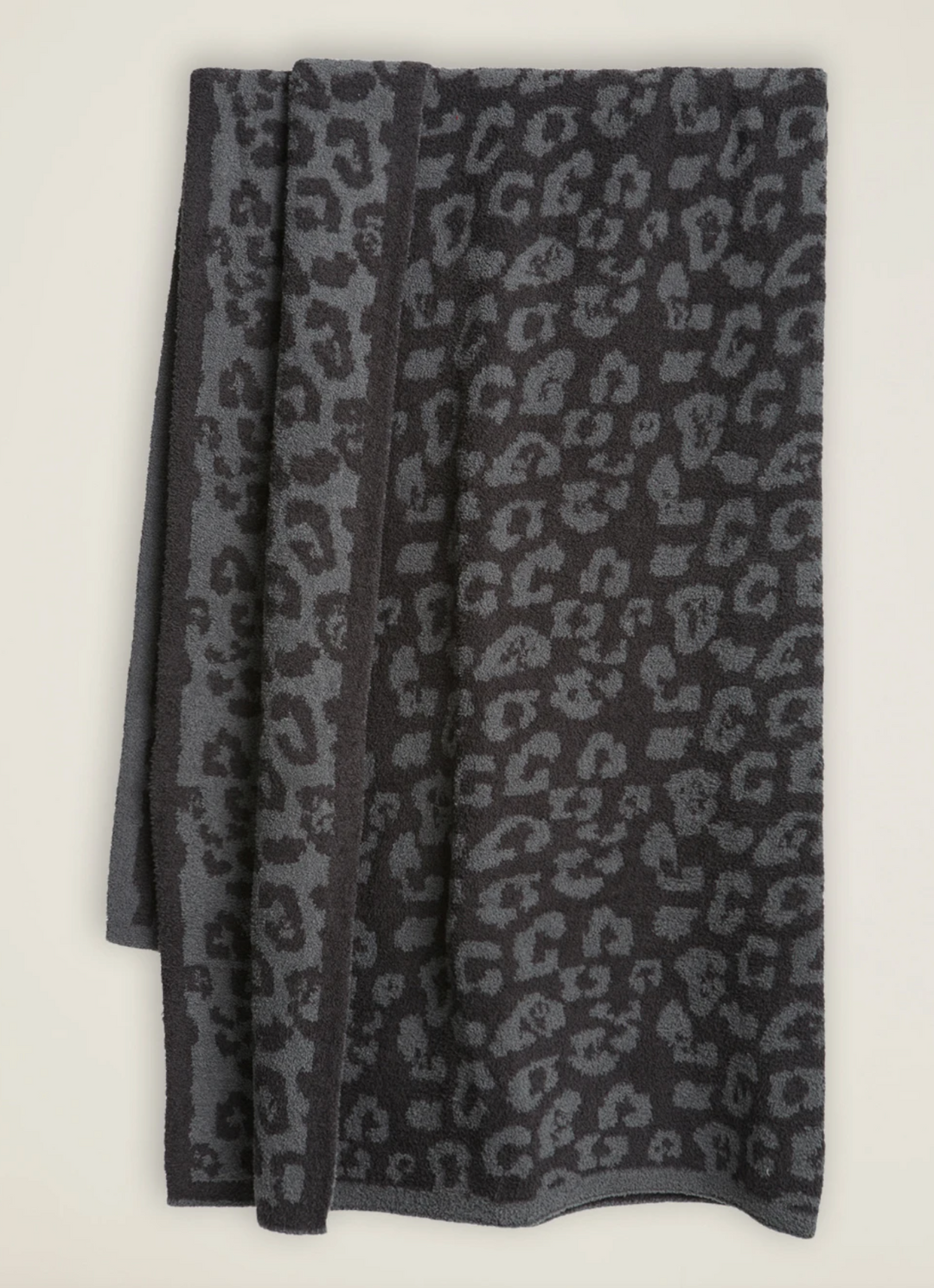 Barefoot Dreams: CozyChic® Barefoot in the Wild® Throw -Graphite/Carbon