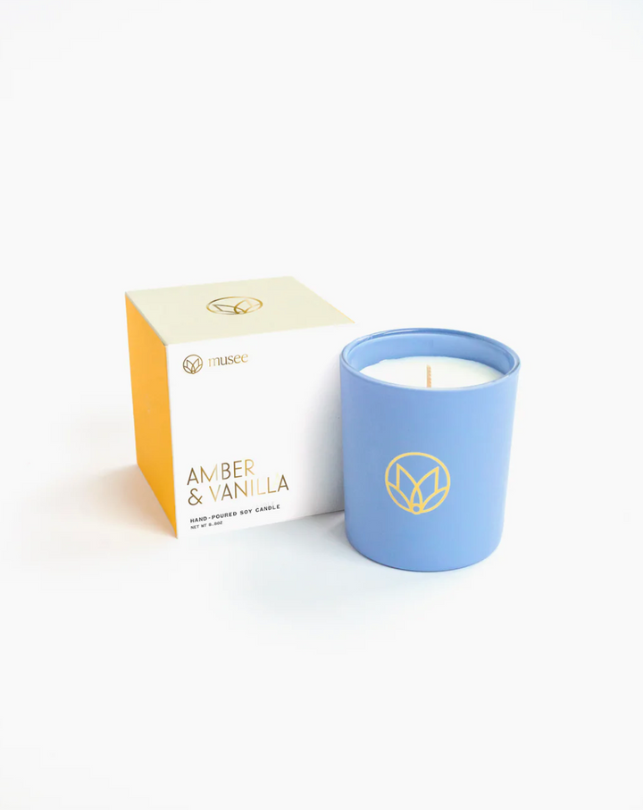 Musee: Amber & Vanilla Soy Candle