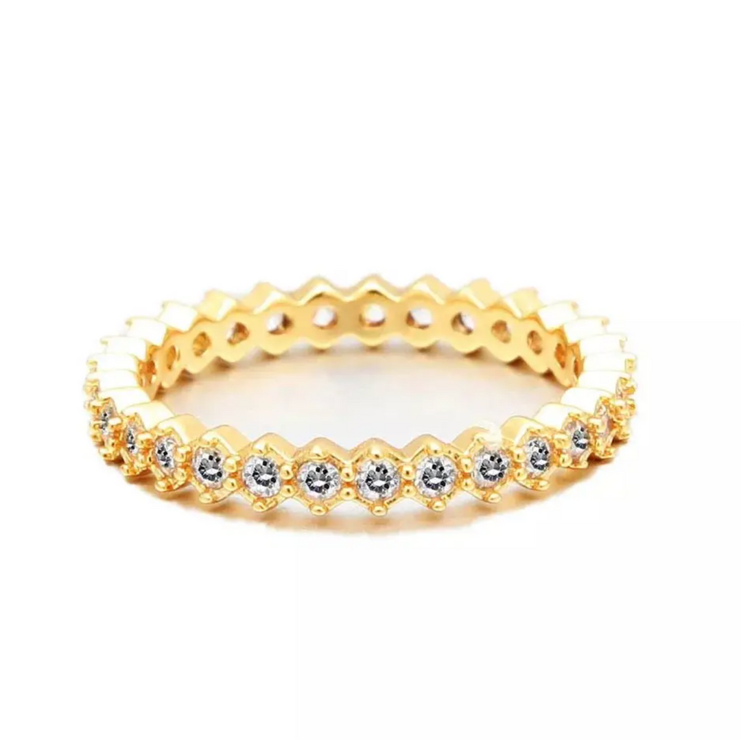 Sahira: Christine CZ Band Ring