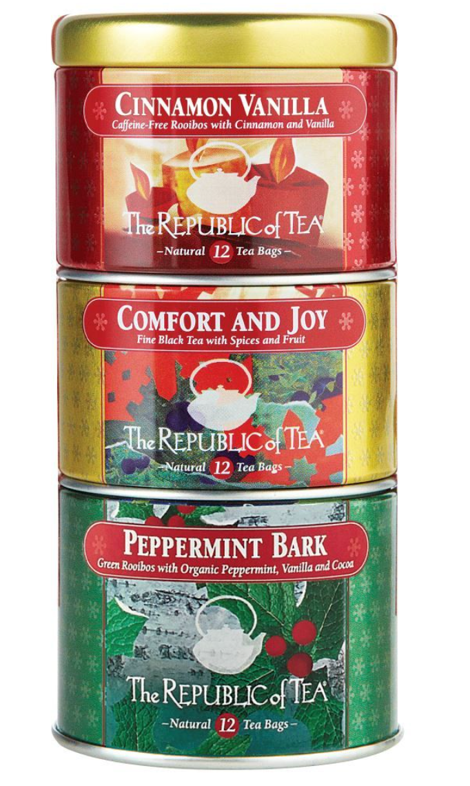 Holiday Stackable Tea Tin Holiday Stackable Tea Tin Holiday Stackable Tea Tin