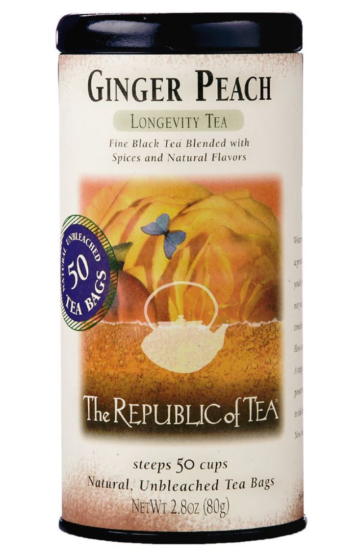 Ginger Peach Black Tea Bags