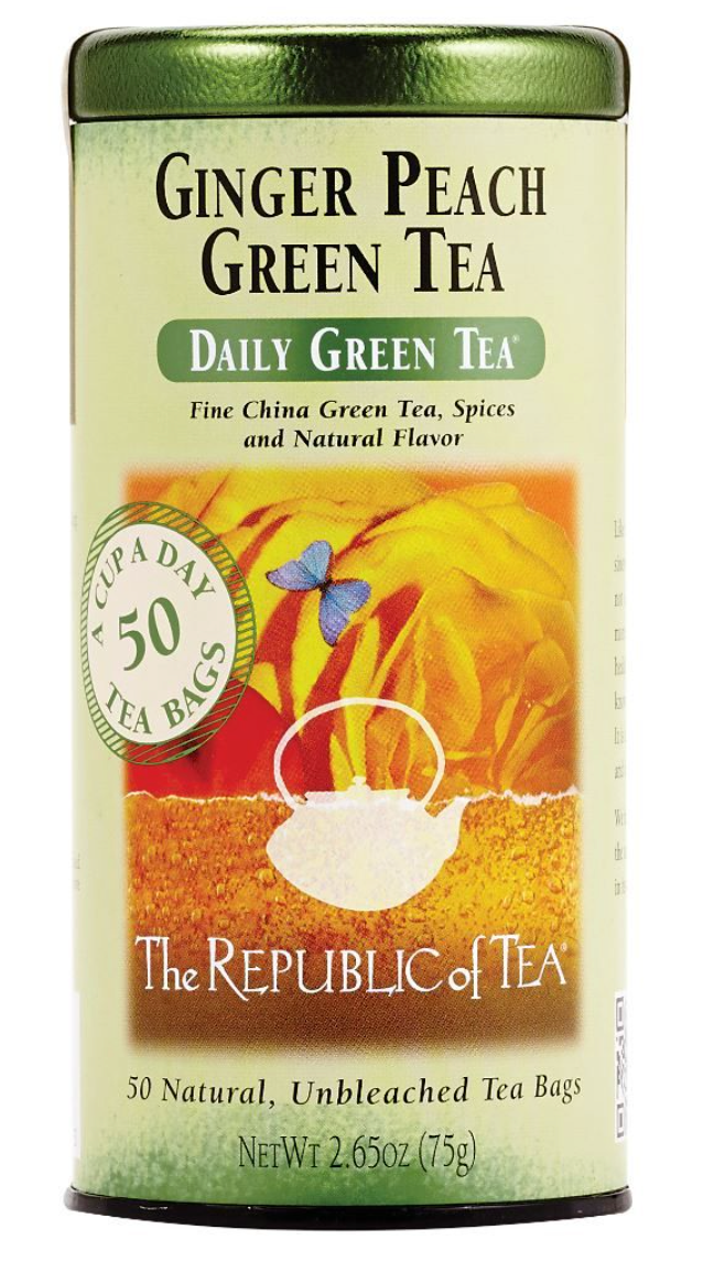 Ginger Peach Green Tea Bags