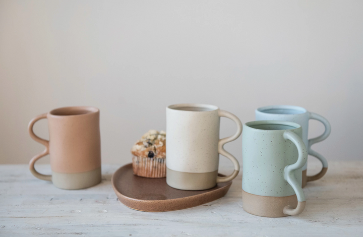 Stoneware Mug -Matte Speckled Finish